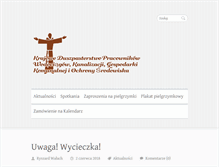 Tablet Screenshot of duszpasterstwo-wodkan-ochrsrod.pl